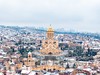 Historické části Tbilisi v zimě